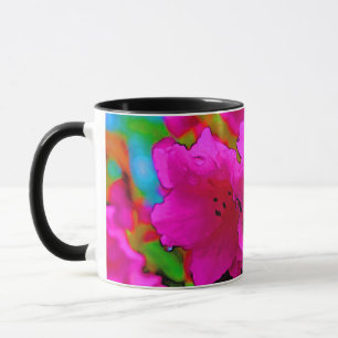 Rosa Rhododendronblüten Tasse