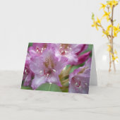 Rosa Rhody Karte (Gelbe Blume)