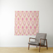 Rosa Rhombus formt geometrisch nahtloses Muster Wandteppich (Beispiel)