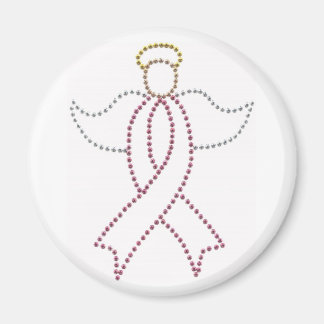 Rosa Ribbon Angel Magnet