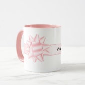 Rosa Ribbon Bow Tasse (Vorderseite Links)