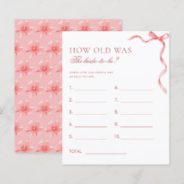 Rosa Ribbon Bow wie alt war das Brautspiel