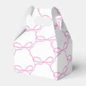 Rosa Ribbon-Brautparty Geschenkschachtel (Rückseite)