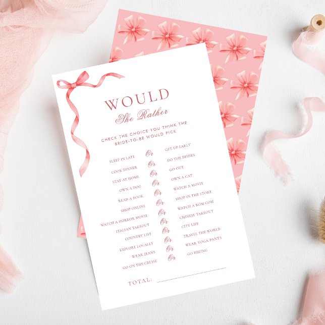 Rosa Ribbon Brautparty würde sie eher spielen (Von Creator hochgeladen)