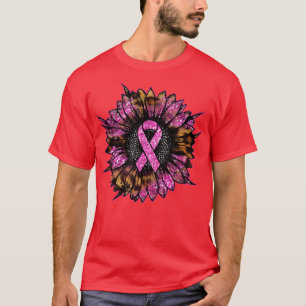 Rosa Ribbon Brustkrebs Aufklärungsmonate Sonnenflu T-Shirt
