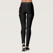 Rosa Ribbon Brustkrebs Bewusstsein Leggings (Rückseite)