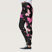 Rosa Ribbon Brustkrebs Bewusstsein Leggings (Links)