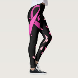 Rosa Ribbon Brustkrebs Bewusstsein Leggings