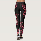 Rosa Ribbon Brustkrebs Bewusstsein Leggings (Rückseite)