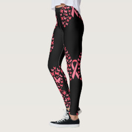 Rosa Ribbon Brustkrebs Bewusstsein Leggings