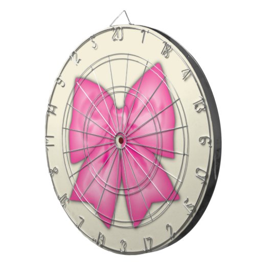 Rosa Ribbon Dartscheibe (Vorderseite rechts)