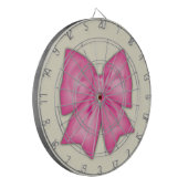 Rosa Ribbon Dartscheibe (Vorderseite Links)