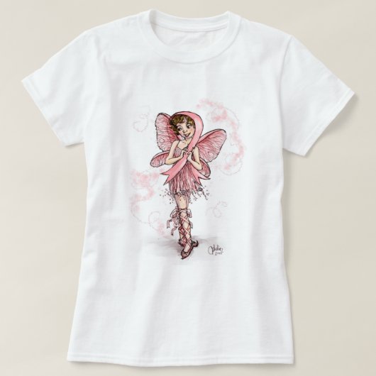 Rosa Ribbon Fairy T - Shirt (Design vorne)