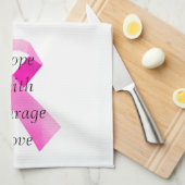 Rosa Ribbon Faith Handtuch (Viertel Falte)