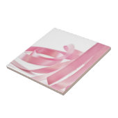 Rosa Ribbon Fliese (Seite)