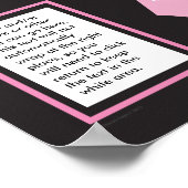 Rosa Ribbon Fundraising Poster (Ecke)