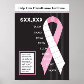 Rosa Ribbon Fundraising Poster (Vorne)