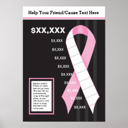 Rosa Ribbon Fundraising Poster