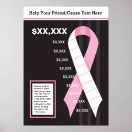 Rosa Ribbon Fundraising Poster