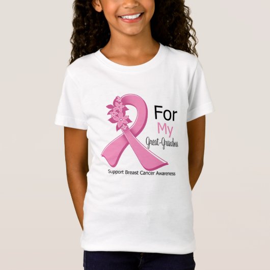 Rosa Ribbon für mein großes Oma - Brustkrebs T-Shirt (Vorderseite)
