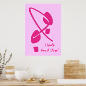 Rosa Ribbon Fußspuren zu Fuß für eine Heilung I Poster (Küche)