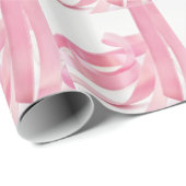 Rosa Ribbon Geschenkpapier (Rolleneckpunkt)