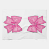 Rosa Ribbon Geschirrtuch (Horizontal)