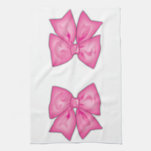 Rosa Ribbon Geschirrtuch (Vertikal)