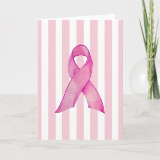Rosa Ribbon Karte