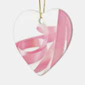 Rosa Ribbon Keramikornament (Links)