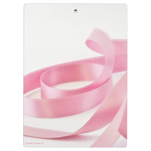 Rosa Ribbon Klemmbrett (Rückseite)