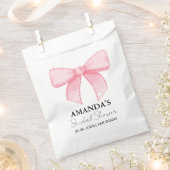 Rosa Ribbon Knot Brautparty , Hochzeit Party Geschenktütchen (Ausgeschnitten)