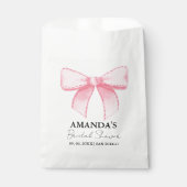 Rosa Ribbon Knot Brautparty , Hochzeit Party Geschenktütchen (Vorderseite)