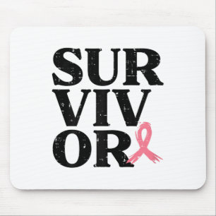 Rosa Ribbon Krieger Brustkrebs Bewusstsein Frauen Mousepad