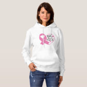Rosa Ribbon Krieger Brustkrebs Hoodie (Vorne ganz)