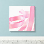 Rosa Ribbon Leinwanddruck (Insitu (Holzboden))