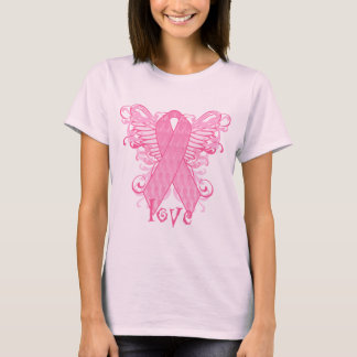 Rosa Ribbon-Liebe T-Shirt