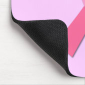 Rosa Ribbon Mousepad (Ecke)