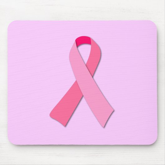 Rosa Ribbon Mousepad (Vorne)