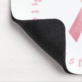 Rosa Ribbon Mousepad (Ecke)