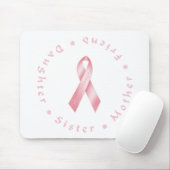 Rosa Ribbon Mousepad (Mit Mouse)