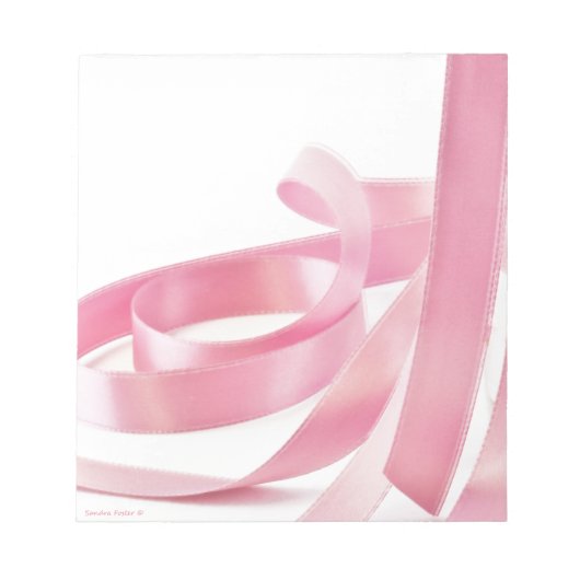 Rosa Ribbon Notizblock (Vorderseite)