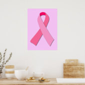 Rosa Ribbon Poster (Küche)