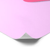 Rosa Ribbon Poster (Ecke)