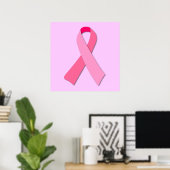 Rosa Ribbon Poster (Heimbüro)