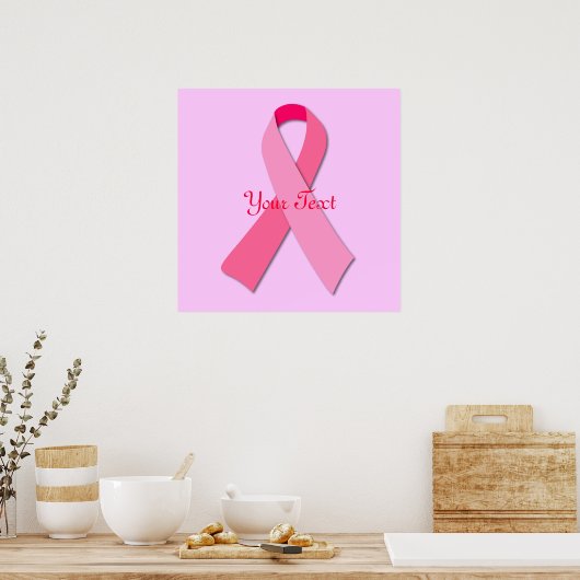 Rosa Ribbon Poster (Küche)