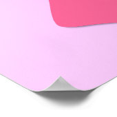 Rosa Ribbon Poster (Ecke)