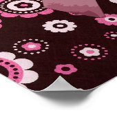 Rosa Ribbon Poster (Ecke)