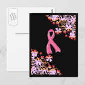 Rosa Ribbon Postkarte (Vorne/Hinten)
