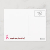 Rosa Ribbon Postkarte (Rückseite)